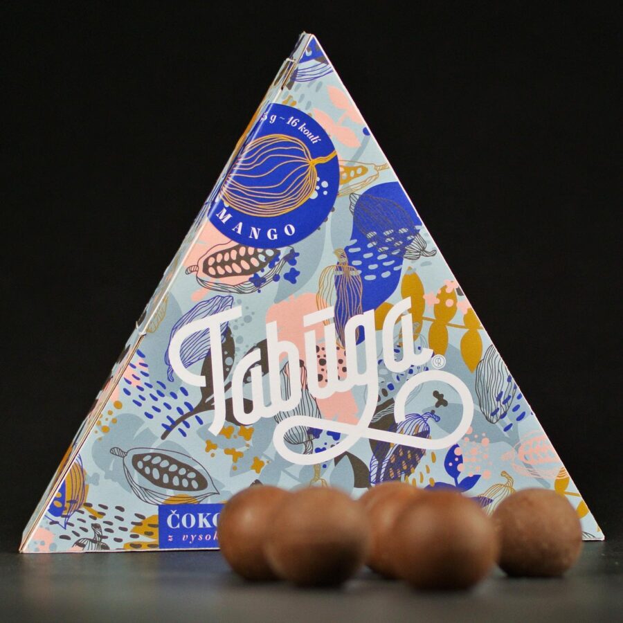 čokoládové blahokoule - mango