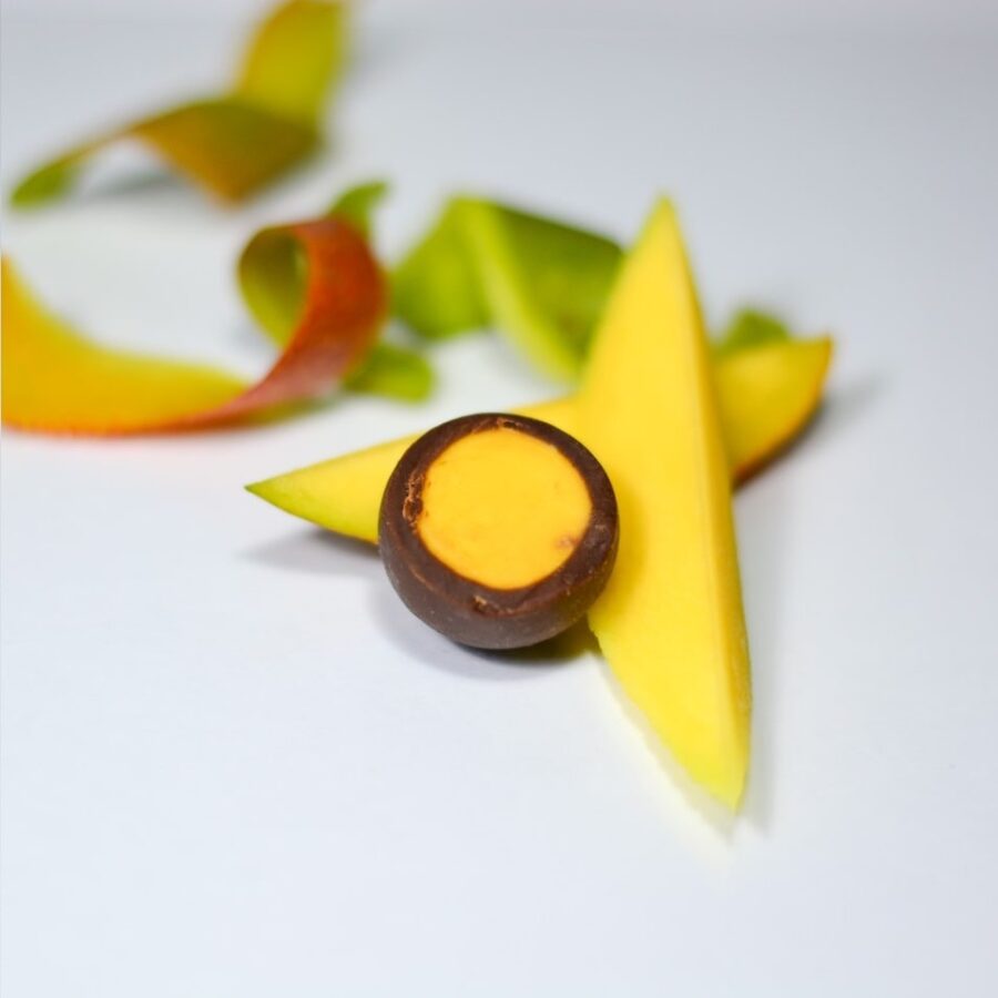 čokoládové blahokoule - mango